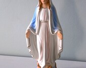 vintage Virgin Mary religious Figure Statue