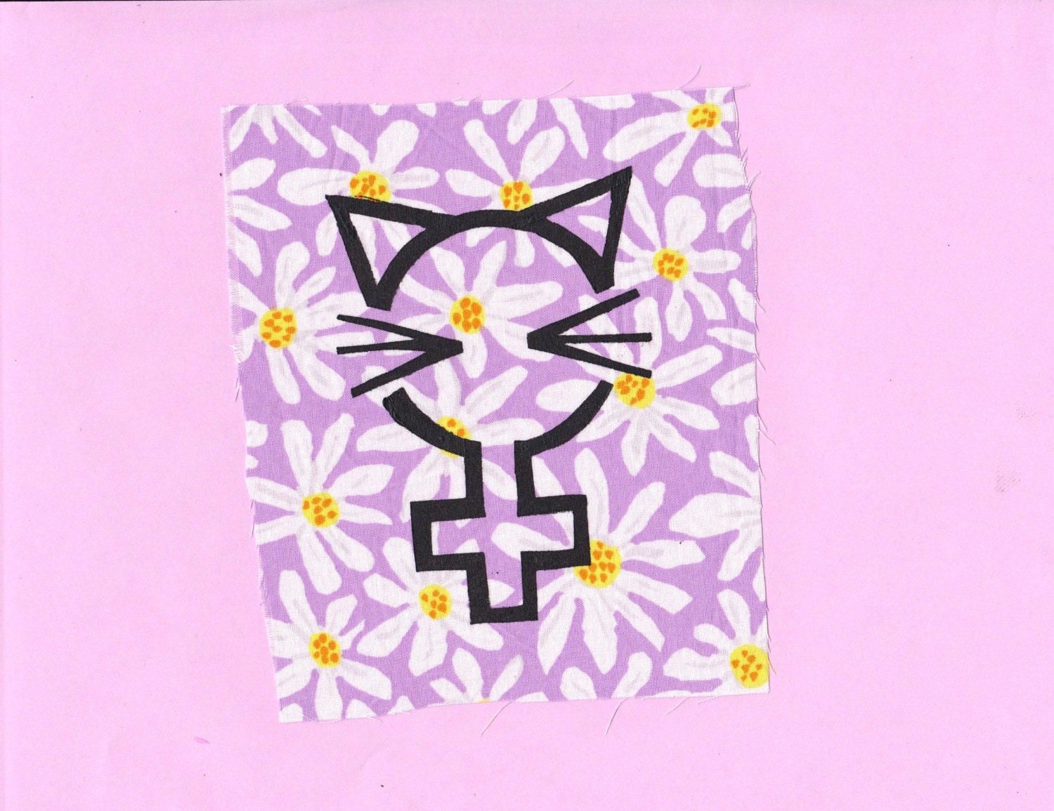 Feminism Cat symbol patch