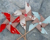 Patriotic Sock Monkey Pinwheels