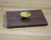 vintage lazy susan rectangle square wooden large brown table centerpiece 1960s 1970s