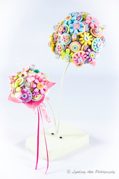 Bright as a Button Bridal Bouquet