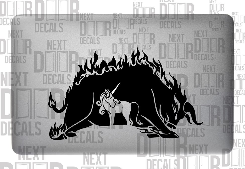 Last Unicorn Macbook Apple Macbook Laptop Sticker Decal