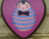 This Nesting Doll Is Smokin' (Literally.) Painting on Wood
