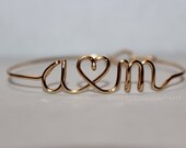 Personalized 2 Lover's Initial Bracelet