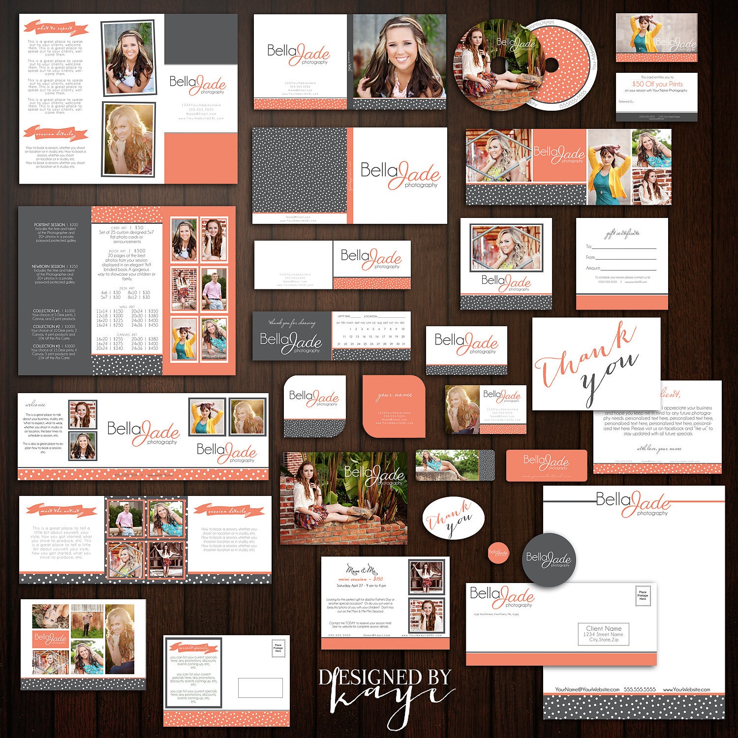 INSTANT DOWNLOAD 32 PIECE Business Marketing Set Photography Marketing Set Business Branding Templates, business forms photography