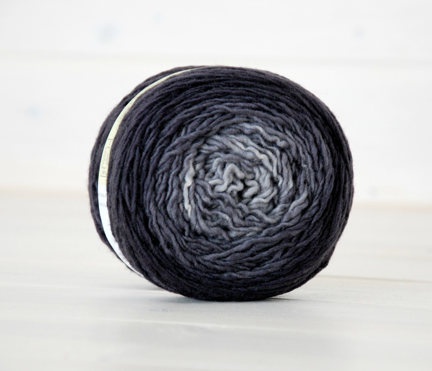 Hand Dyed Gradient Yarn - 100% Wool - Color: Cloud Ombre - 1Ply Sport Yarn - Colorful Soft Yarns by Freia