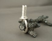 Castle Turret Sterling Silver Ring