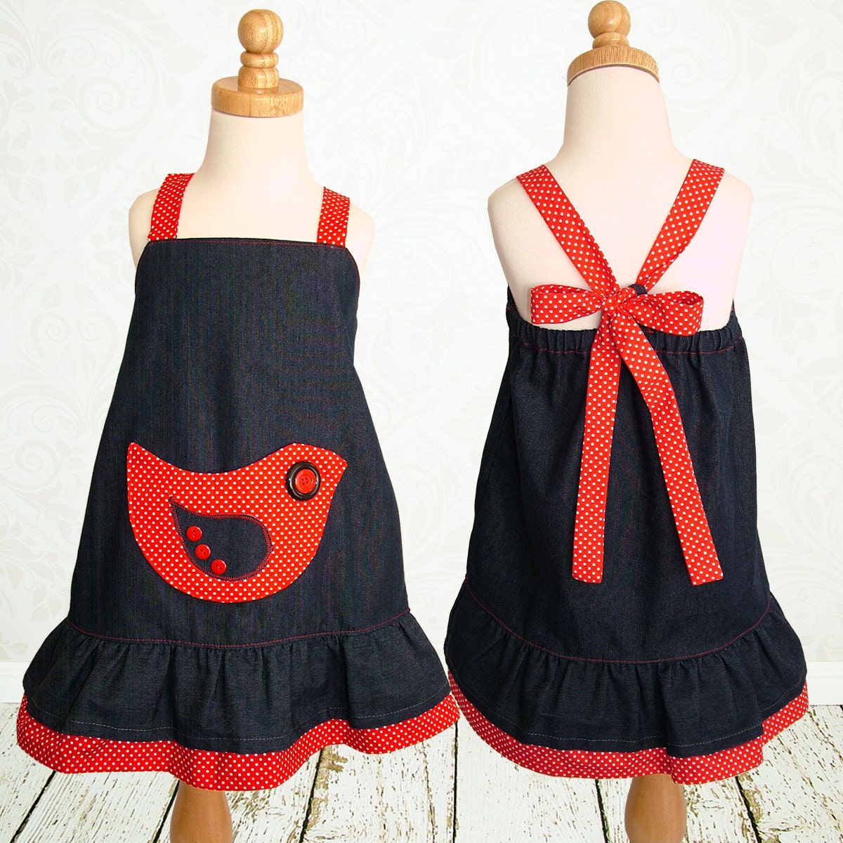 Girls dress pattern PDF, Childrens sewing pattern, baby sewing pattern, Easy beginner, Kids Toddler, The Robin Dress