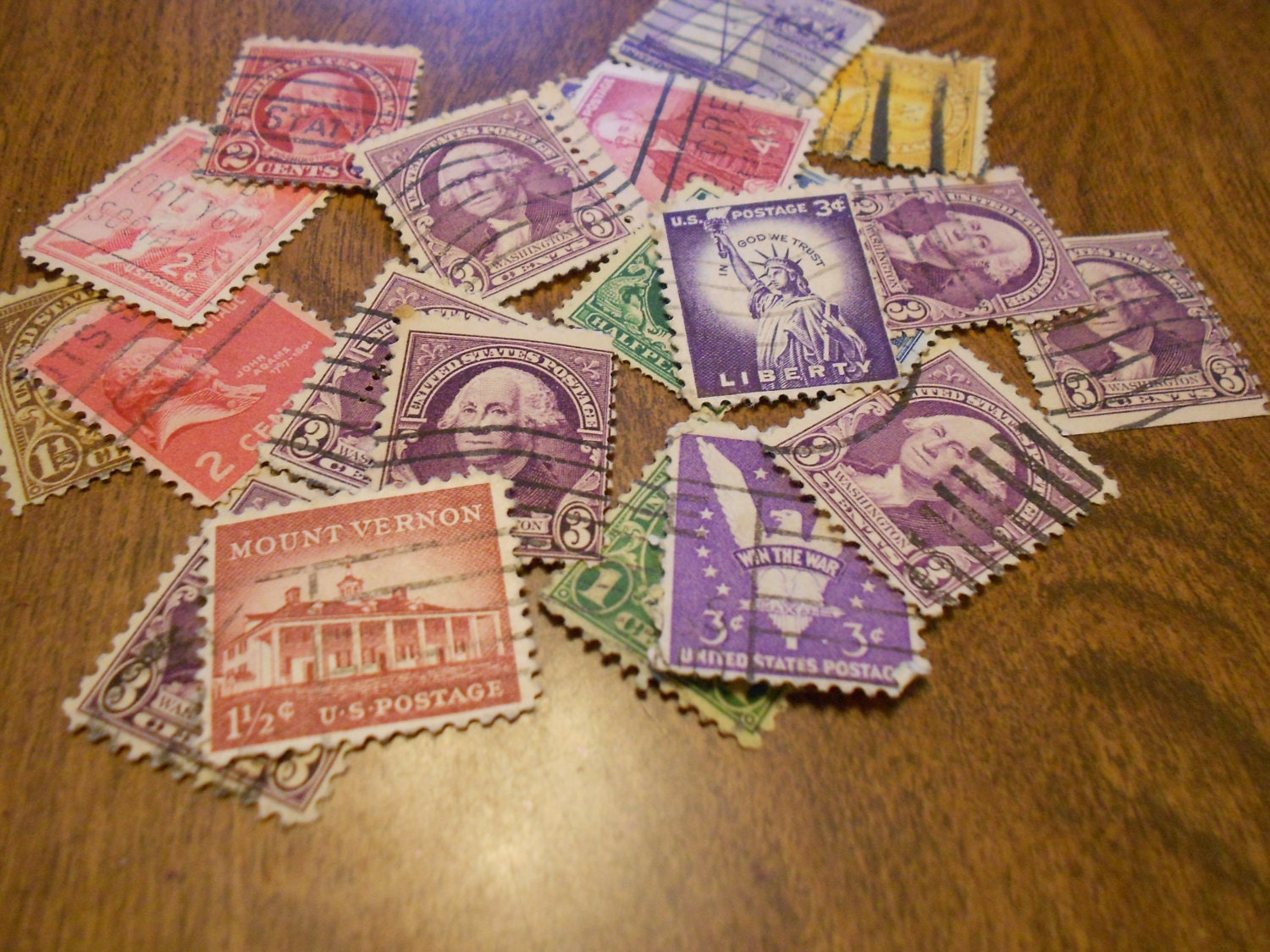 20 USA Canceled Postage Stamps 1930-40s Or Earlier - Lot 101 - DJGStuff