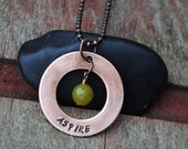 Aspire Pendant with a Choose Your Stone on a Ball Chain Necklace, As Seen at the 2013 Oscars Gift Lounge