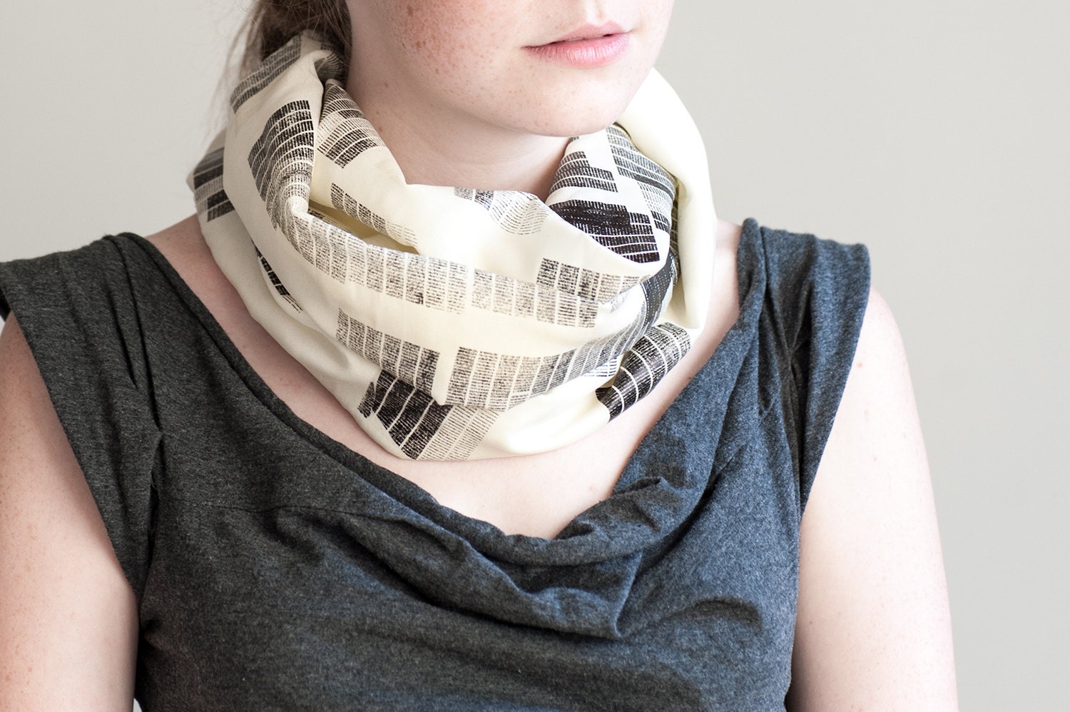 SALE Limited Edition Screen Printed Silk Chiffon Womens Scarf. Spring Scarf, Lightweight
