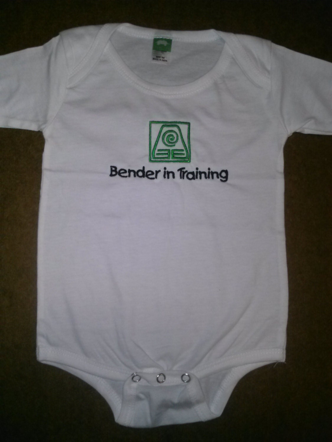Legend of Korra Avatar Inspired Air, Water, Earth, Fire Bender-choice baby "Bender in Training"