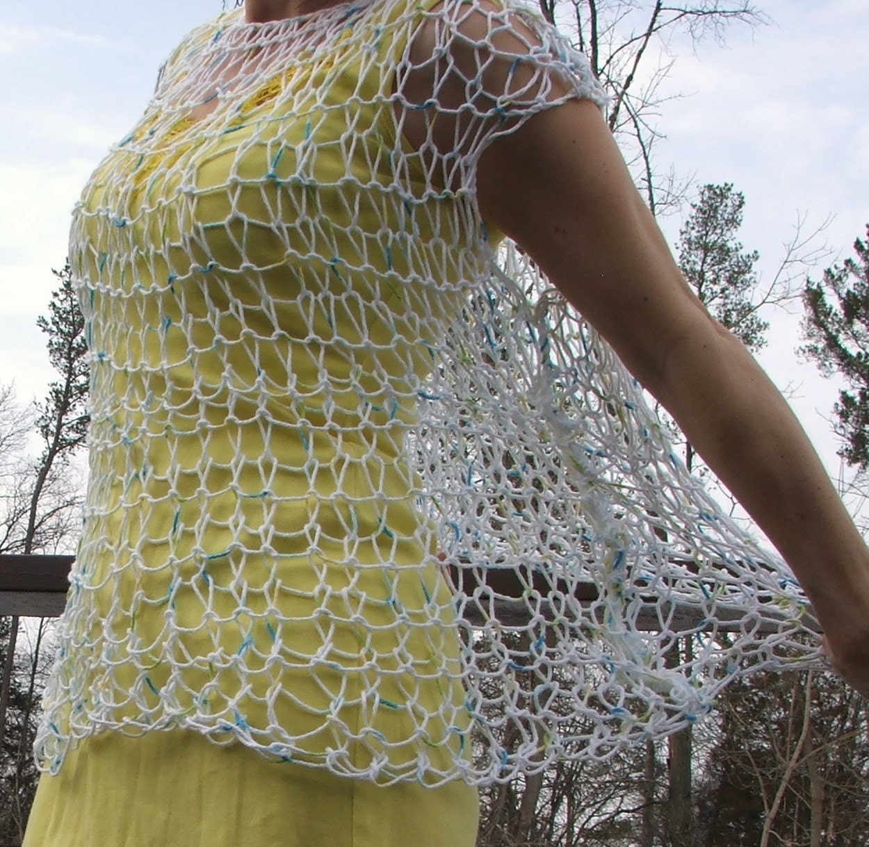 Knit Tank Top. Swimsuit cover. Beach cover. Summer Top. Size Medium or Large. Sundress