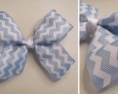 Chevron Printed Boutique Bow
