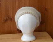 Hand-Knit Tam Hat - Slouch Hat - Beret - Women's Medium / Teen Hat - Alpaca / Merino Wool Hat