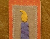 Wool Felt Gift Tag - Handmade Birthday Gift Tag
