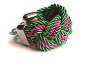 GREEN and PINK bracelet - braid bracelet - bangle bracelet - cord bracelet - fiber bracelet - SPRING rope bracelet - mothers day - summer