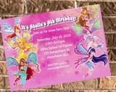 Winx Club Birthday Party Invitation with free Thank You Printable Il_170x135