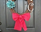 NEW - Naturally Festive Fourth of July, Independence Day Wreath, Summer Wreath, Patriotic