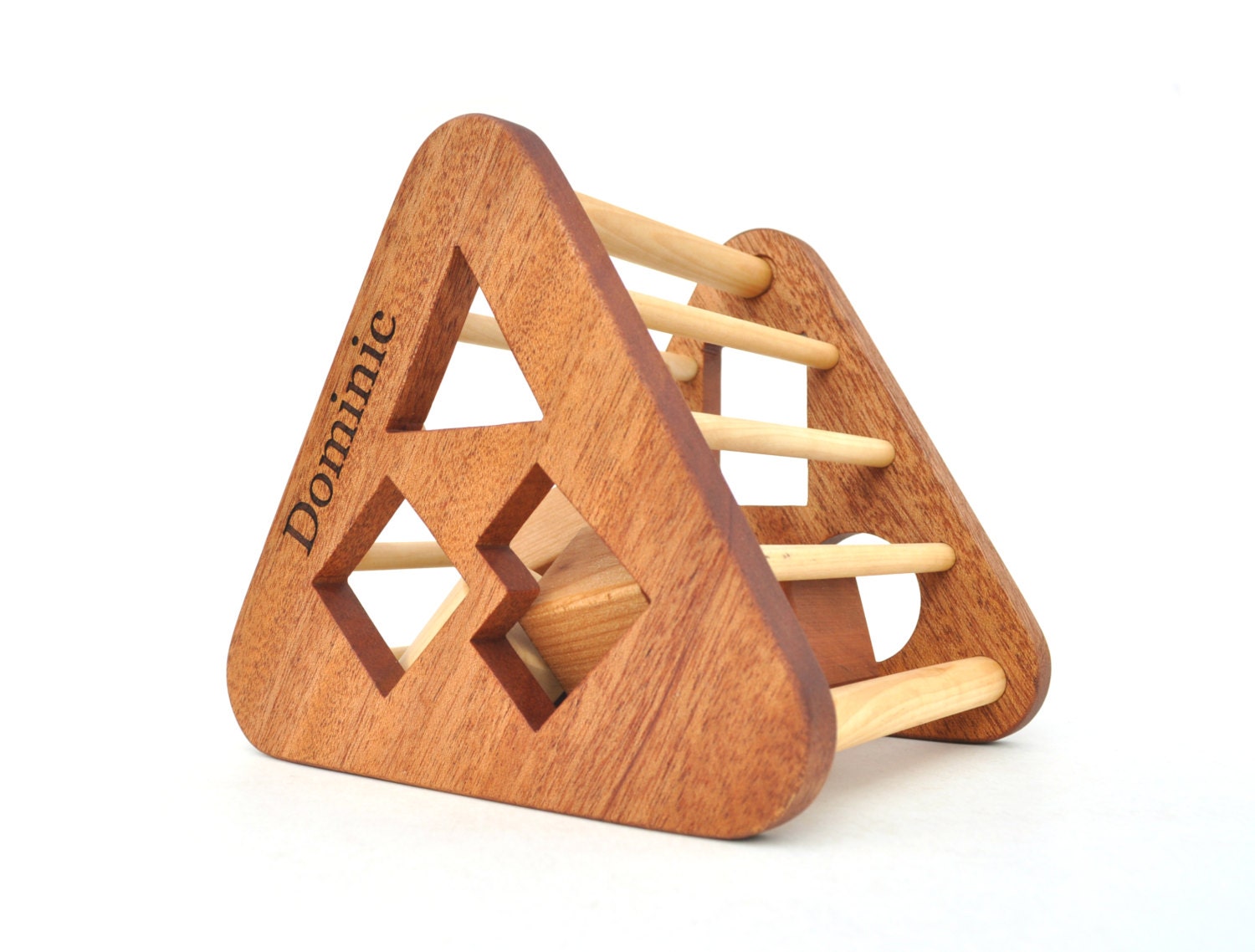 Personalized Shape Sorter Toy - Montessori Inspired Wooden Toy for a Baby or a Toddler - Eco-Friendly Sorting Game - Organic Wood Toy