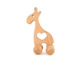Wooden Toy Giraffe - Natural Baby PushToy - Waldorf Inspired Wood Toy - Eco-Friendly Wooden Toy for Toddlers