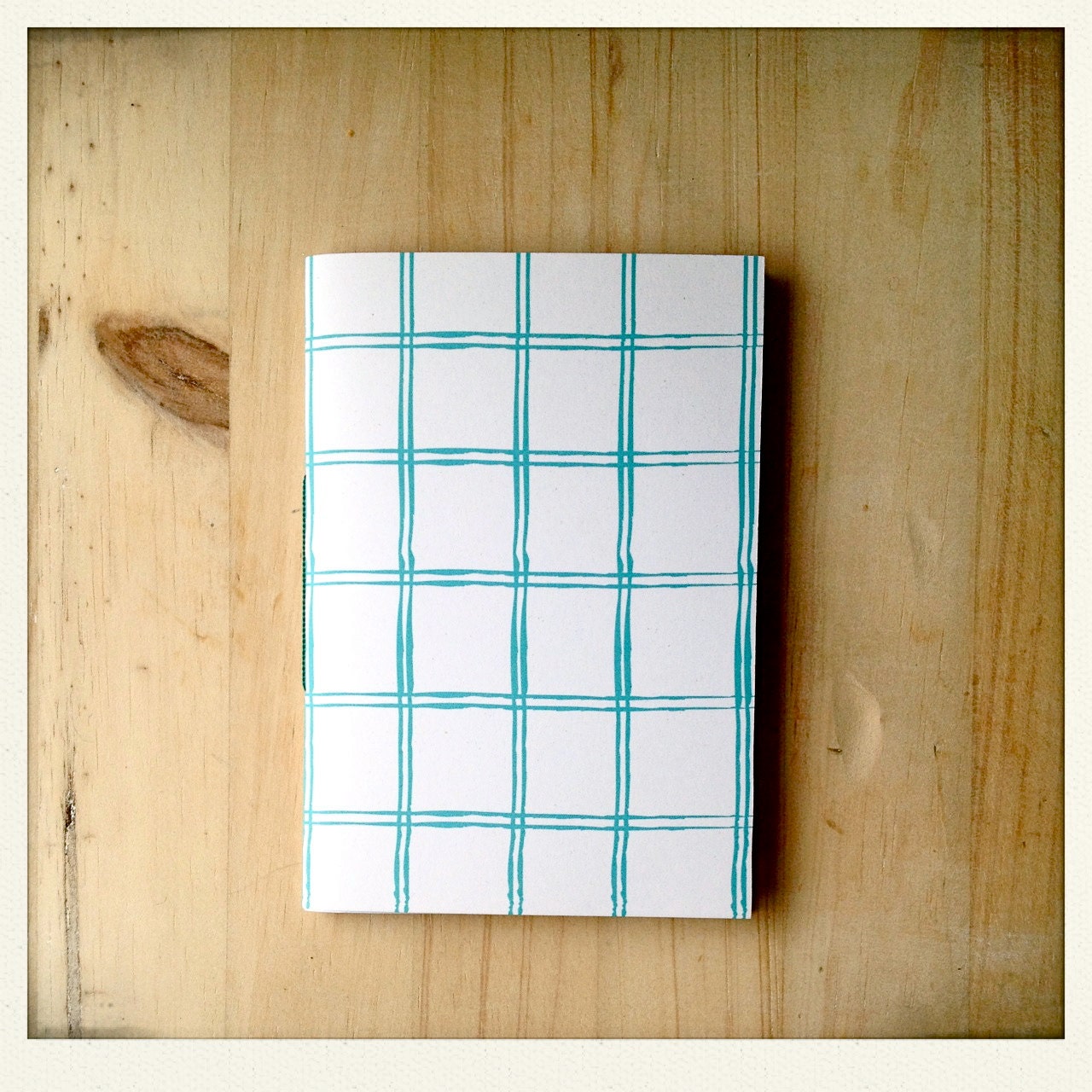 Mini Notebook Minimalist Geometric Notebook Emerald Green Jotter