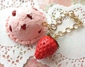 Kawaii Key chain, Unique Key chain, Bag Charm, Wall decor, kawaii polymer clay food, fake food
