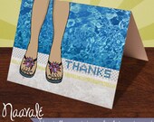 Poolside Thank You Cards (6-card set)