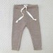 Drawstring alpaca wool  pants for babies and toddlers
