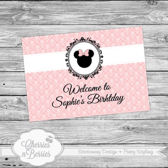 Vintage Minnie Mouse Printable Welcome Sign Il_170x135