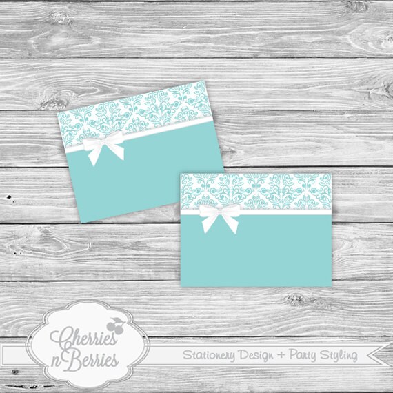 Tiffany's Inspired Bridal Shower - Fancy Labels Il_570xn