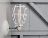 Industrial Lighting - Modern Cage Light - Wall Mount Sconce