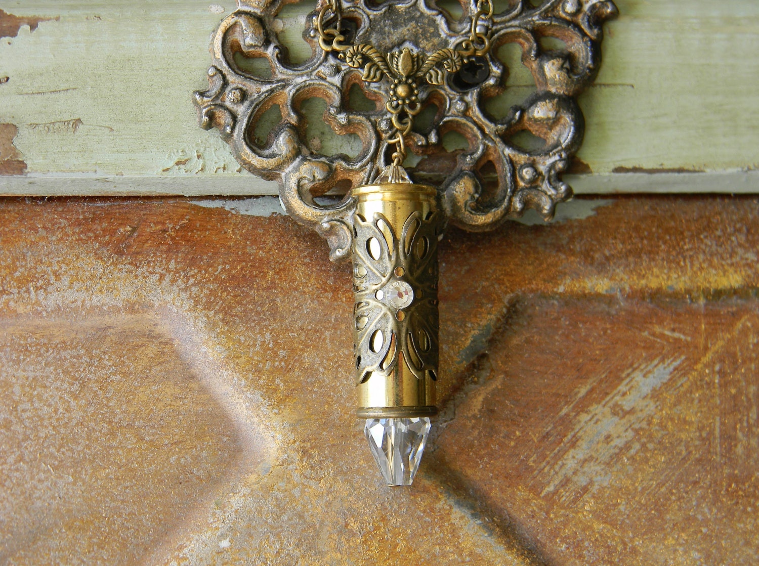 Bullet Necklace, Bullet Jewelry, Ammo Necklace, Shell Case Necklace, Outlaw Glam