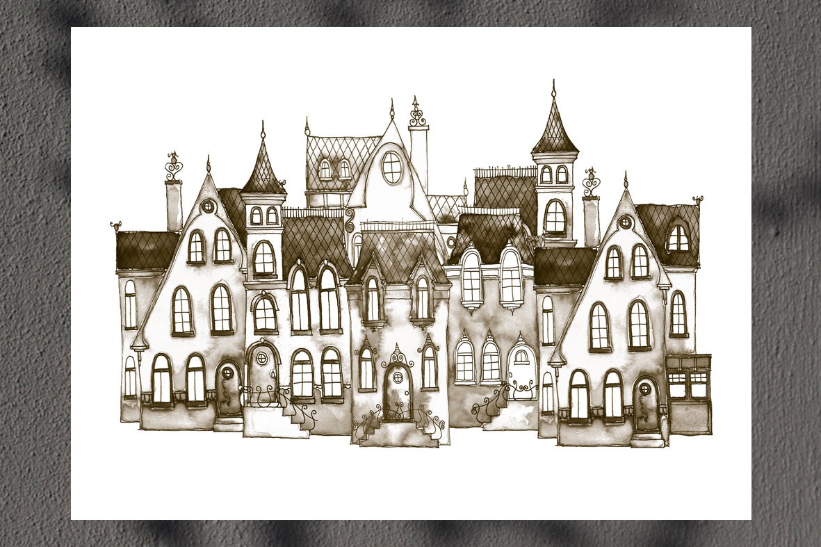 Old Street  8 1/4 x 11 3/4'' Art Print