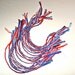 20 Red White and Blue Friendship Bracelets - Patriotic American Flag