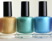 The Spring Pastel Collection - Full Size Custom Hand-blended Glitter Nail Polish Lacquer