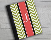 iPad Case - Chevron Stripe Design Print Custom Personalized Monogram