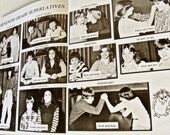 vintage junior high yearbook - collage - scrapbooking - art journal - mixed media - ACEO - paper arts