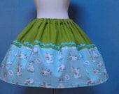 Kawaii Puddy the Kitty skirt, Kawaii,Lolita, Mini Skirt, Cotton Skirt, Cute, OOAK and Ready to Ship