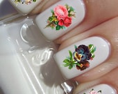 Vintage Flower Nail Decals