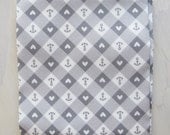 Fat Quarter - Anchor Gingham in Grey