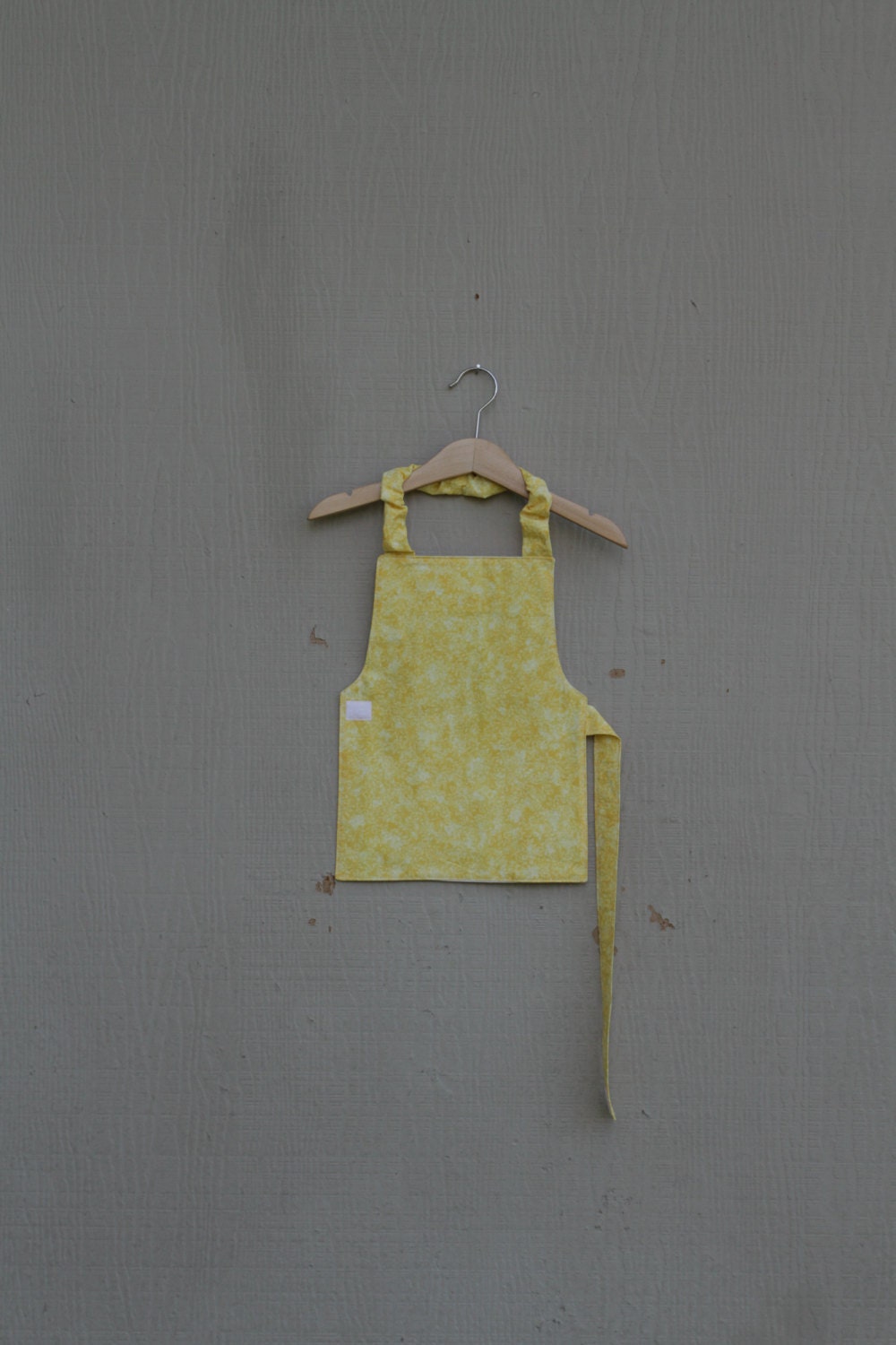 Toddler Apron - Yellow with Flowers