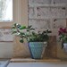 Herb Garden Kit Gift With Tile Mosaic Pots-Blue & White