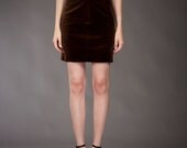 High waist pencil Velvet mini skirt  , cotton velvet 100% choose your size from 2 to 18 or your mesurments Made to Order