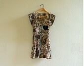 I Heart Floral Dress - Women's Sustainable Dress Size Small
