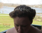 Headband Rhinestone Floral Design