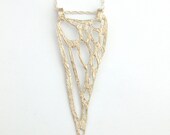 Demeter Webbed Point Necklace - Recycled Sterling Silver
