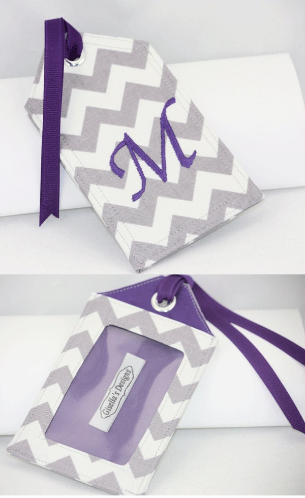 Personalized Luggage Tag/  Custom Luggage tag / Choose you favorite Designer Fabric / Makes a great gift for the traveler