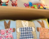 Bunnies for Baby Pillow Nursery Rocker Shelf Tuck Easter Basket