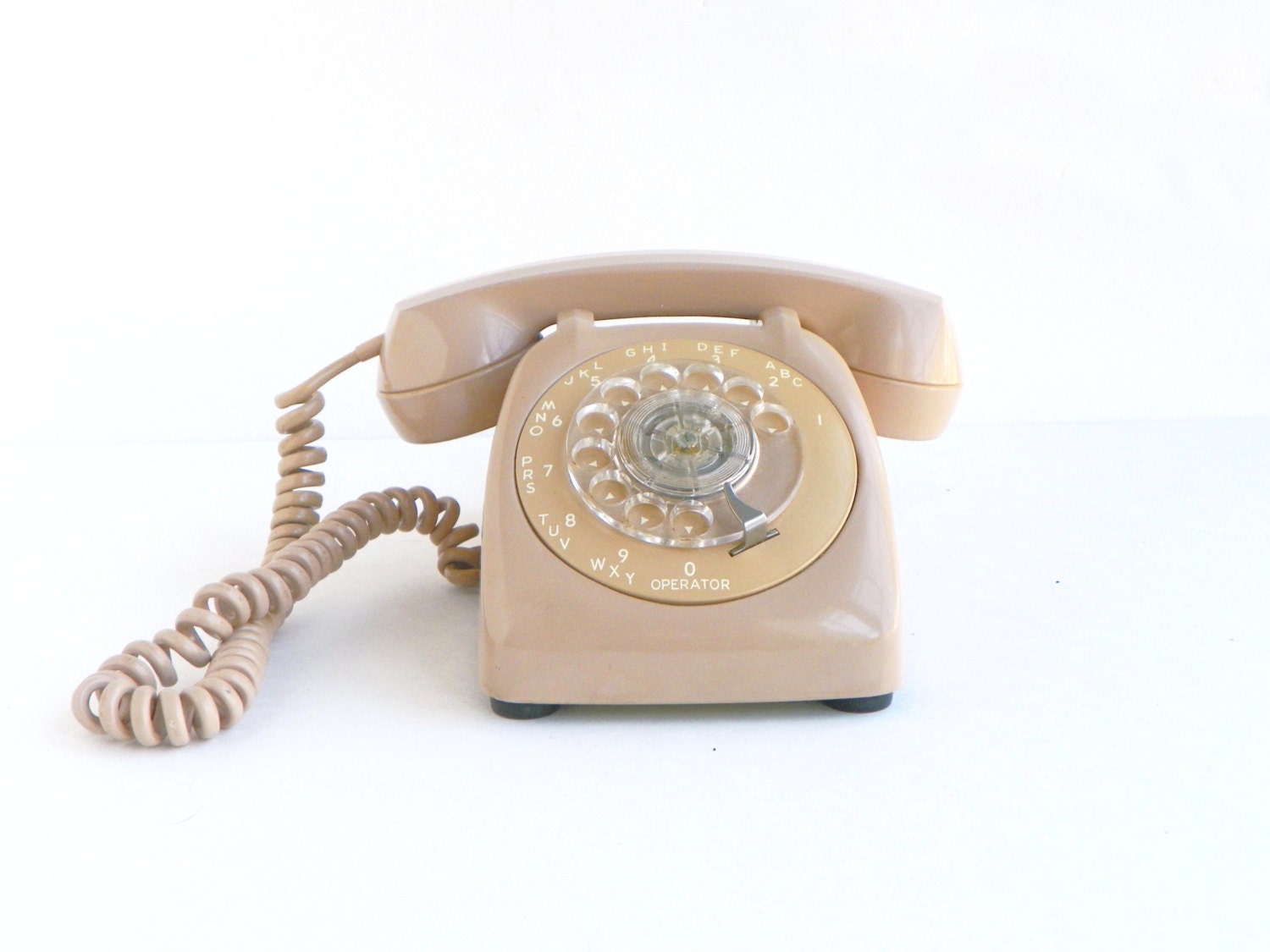 Vintage Rose Pink  Rotary Phone
